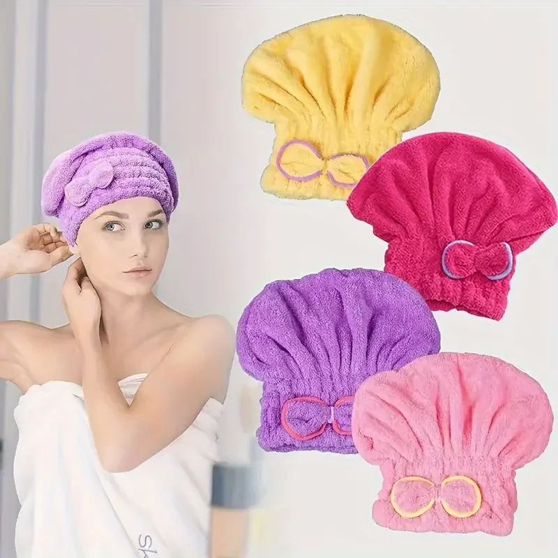 Spa Towel - Быстросохнущая шапочка для волос с бантом